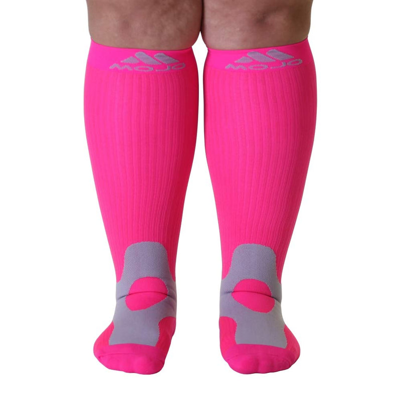 [Australia] - Mojo Medical Compression Socks for Women & Men Circulation - 20-30mmHg Medium Pink 