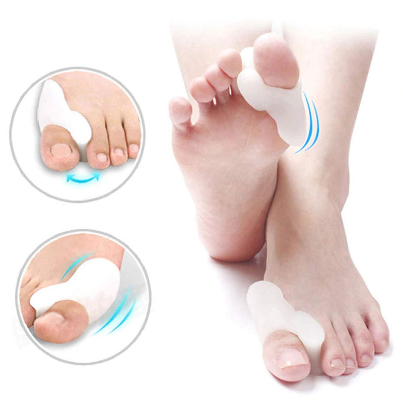 [Australia] - Pedimend Silicone Gel Toe Separators - Bunion Protector Cushion (3PAIR) - for Bunion Pain Relief - Big Toe Straighteners - Hallax Valgus Corrector - Unisex - Foot Care 