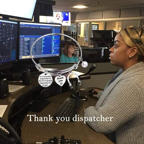 [Australia] - TIIMG Dispatcher Gift 911 Operator Gift 911 Dispatcher Retirement Gift Dispatcher Thank You Gift A Truly Great Dispatcher is Hard to Find and Impossible to Forget Bracelet dispatcher is impossible to forget 