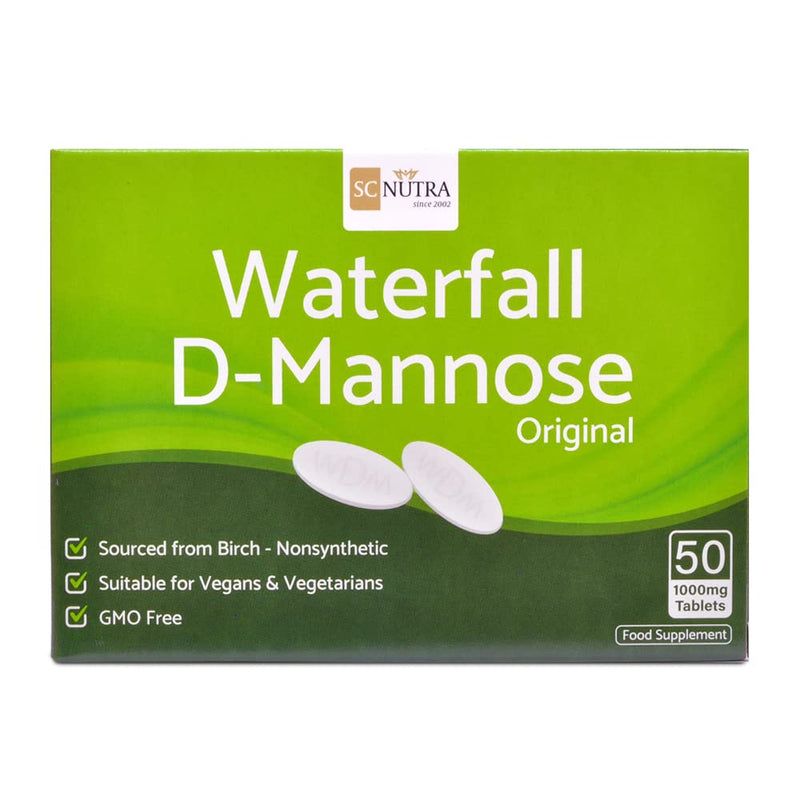 [Australia] - D-Mannose Tablets 1000mg - Waterfall D-Mannose sourced Naturally from Birch - High Purity - Suitable for Vegetarians & Vegans. SC Nutra (Sweet Cures) 