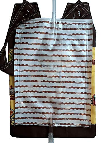 [Australia] - 100% Cotton Catheter Night Bag Holder with Handle. Cover for a Catheter Night Bag. Nutex. Chickens Pattern. 
