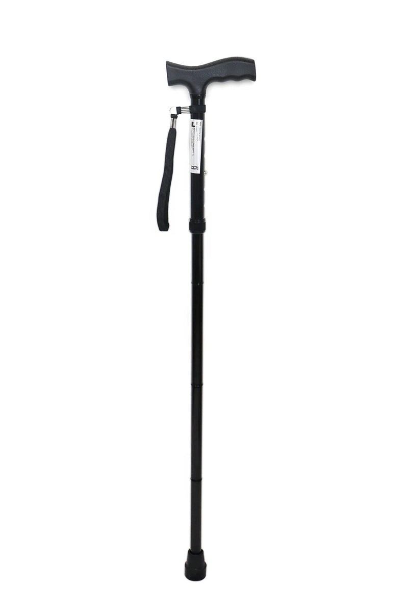 [Australia] - PEPE - Folding Walking Sticks for Women, Walking Sticks for Men Disabled, Folding Walking Sticks for Ladies, Walking Canes for Men Aluminium, Foldable Walking Stick Adjustable, Walking Stick Black 