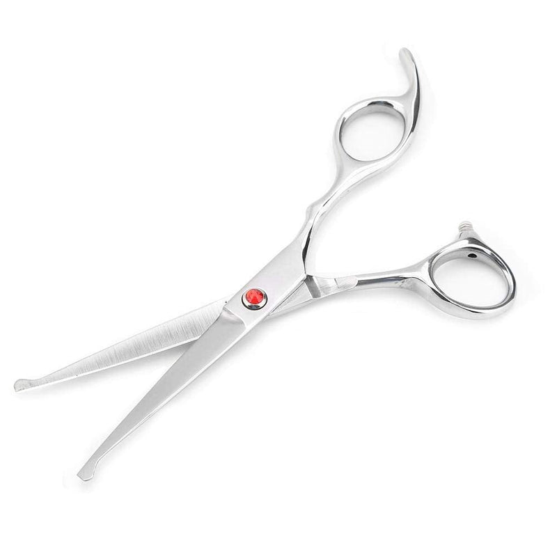 [Australia] - Professional Hair Cutting Thining Scissors Set Round Head Shears Baby Hairdressing Scissors Set for Baby Kids (Red) Red 