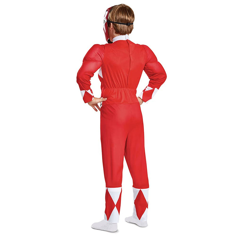 [Australia] - Disguise Red Ranger Classic Muscle Child Costume, Red, Size/(4-6) Small (4-6) 