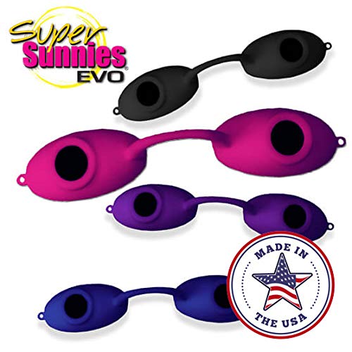[Australia] - EVO FLEX Sunnies Flexible Tanning Bed Goggles UV Eye Protection Glasses 4 Pack (Black), FDA Compliant 