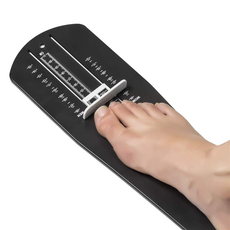 [Australia] - Professional Foot Measurement Device, US Standard Shoe Sizer, Shoe Measuring Device Ruler Sizer for Kids and Adults, Buy Kids Shoes Easily Online, Graceful Black 