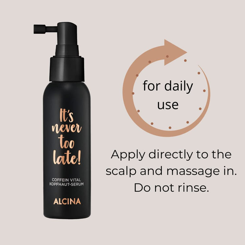 [Australia] - ALCINA Caffeine Vital Scalp Serum 100ml | Combats Thinning Hair and Hair Loss | Professional Hair Care Made in Germany 