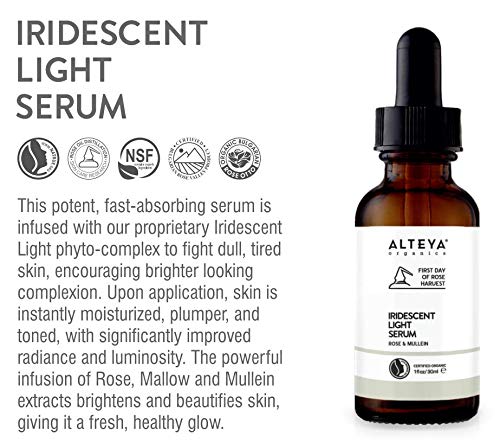 [Australia] - Alteya Organic Iridescent Light Serum Rose & Mullein 30 ml - NaTrue Certified Organic Pure Natural Skin Care 
