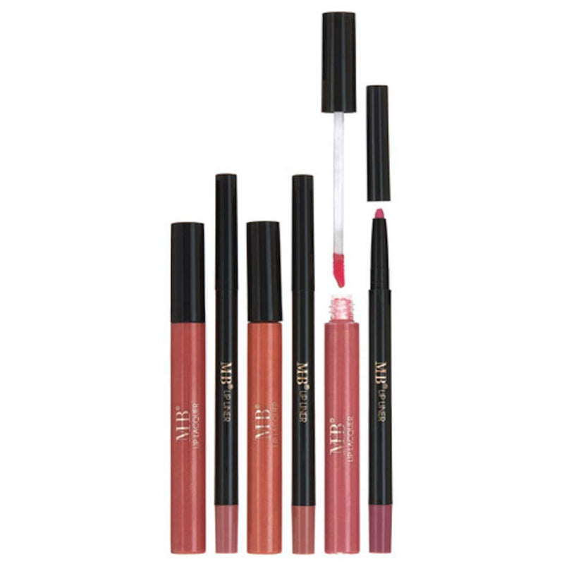 [Australia] - Expressions Women's 6-Piece Butterfly Kisses Lip Lacquer and Lip Liner Set | Long Lasting Liquid Lipsticks and Liners for Ladies 