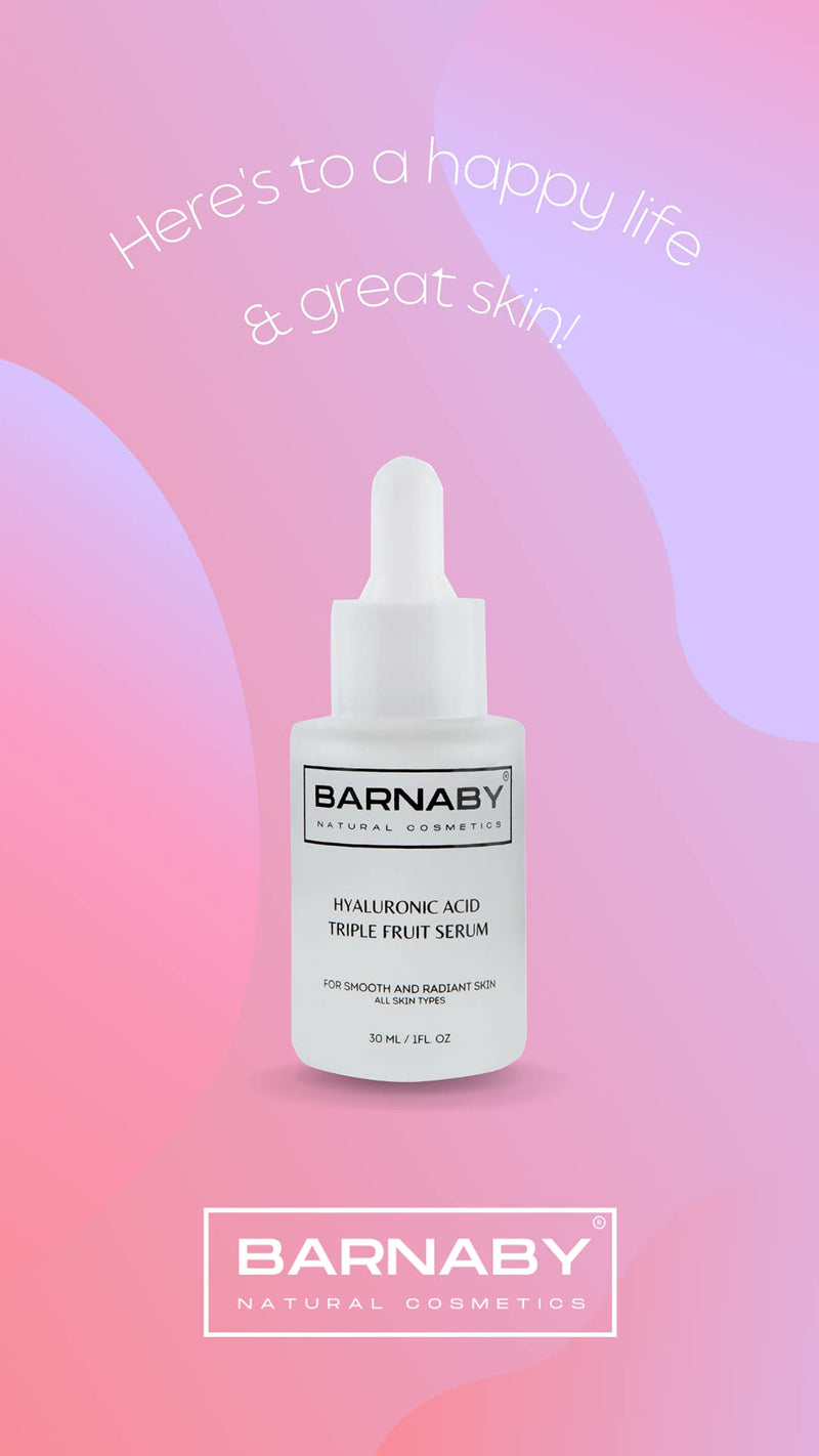 [Australia] - Hyaluronic Acid Triple Fruit Serum | Luxury Pure Hyaluronic Acid Face Serum with Vitamin B5, Anti-Aging, Prevent Wrinkles, Spots, Acne and Blemishes from Barnaby Skincare 