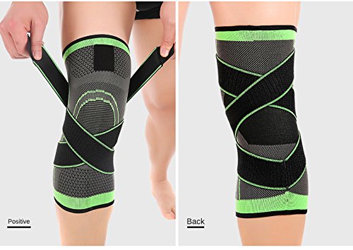 [Australia] - Knee Sleeve, Knee Pads Compression Fit Support -for Joint Pain and Arthritis Relief, Improved Circulation Compression - Wear Anywhere - Single (Green, XL) Green 