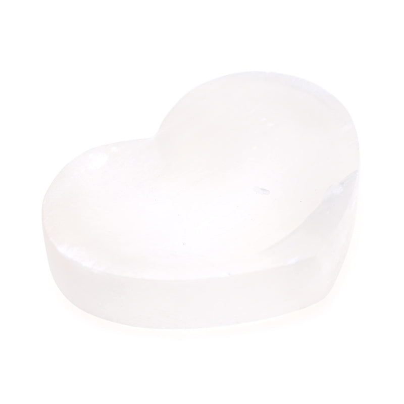 [Australia] - Halukakah Crystals Stones Selenite Moroccan Recharging Bowl Fengshui Cleansing Refresh Crystal Natural Gemstone Heart Shape 9cm Heart Bowl 9cm 