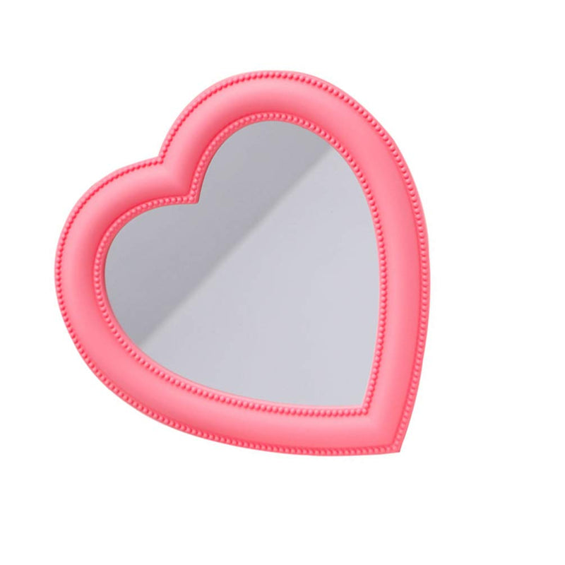 [Australia] - BESPORTBLE Heart Makeup Mirror Heart Shaped Mirror Tabletop Cosmetic Mirror Wall Mirror Vanity Mirror 