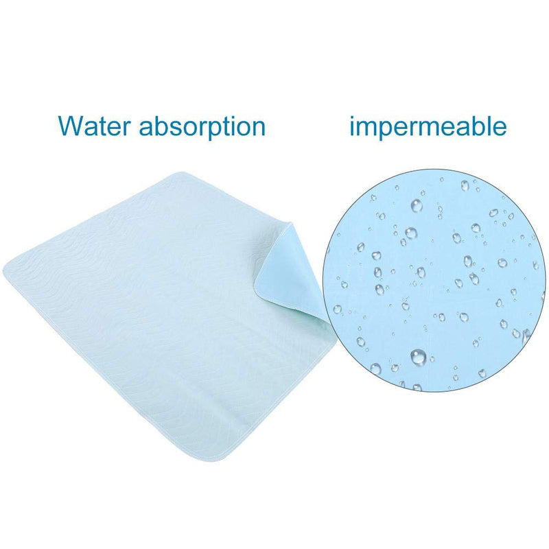 [Australia] - Washable Bed Pads Incontinence Urine Elder Mat Reusable Extra Absorbent Pad Protector for Children Adults, 2 PCS Waterproof Design Underpad, 31.4 * 35.4Inch 