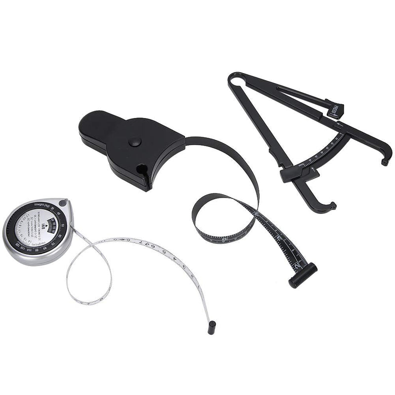 [Australia] - QiaNgshuAikj Fat Caliper Body Measuring Ruler, Skinfold Calipers and Body Fat Tape Measure Tool, Measure Tape for Waist Leg Arm Measurement Tools 