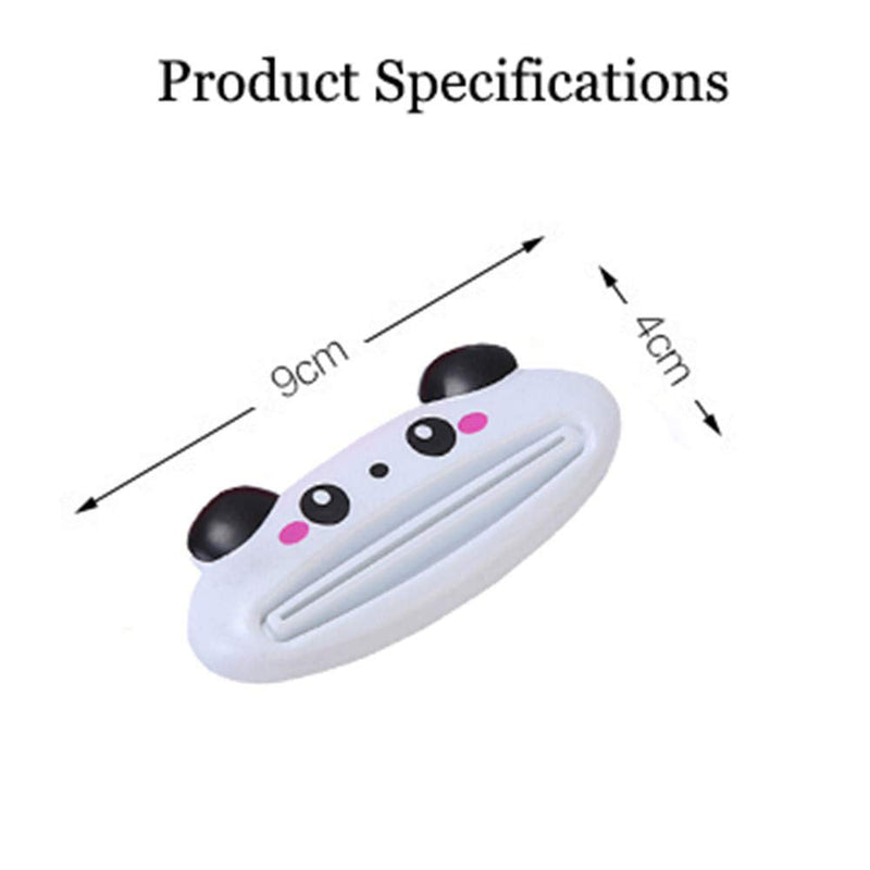 [Australia] - 4pcs Toothpaste Dispenser Kids Children Tools Animal Tooth Paste Tube Squeezer Toothpaste Rolling Holder Home Bathroom Supplies,Panda Panda 