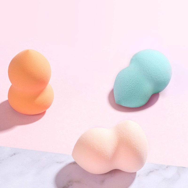 [Australia] - SIMPLOSOPHY 3 Pcs Makeup Sponge Set Blender Beauty Foundation Blending Sponge, Flawless for Liquid, Cream, and Powder, Multi-colored Makeup Sponges 