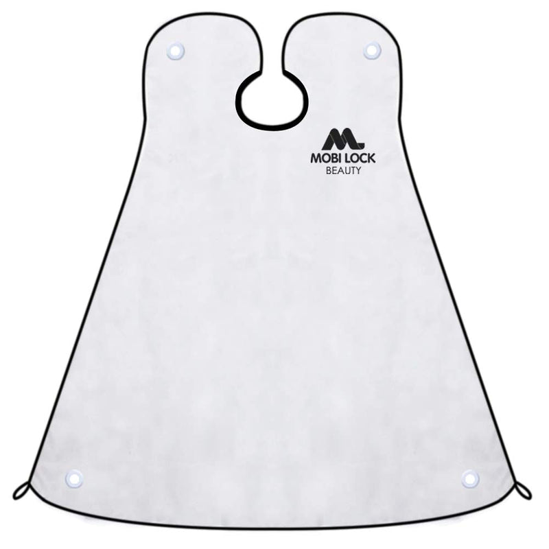 [Australia] - Best Beard Shaving Catcher Bib –The Smart Way to Shave – Beard Trimming Apron & Shaving Cape – Perfect Grooming Gift or Men's Birthday Gift – Includes Shaping Comb, Bag, & Grooming E-Book by Mobi Lock 
