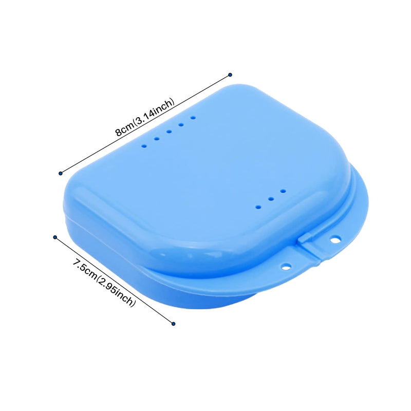 [Australia] - CHEERYMAGIC Sturdy Retainer Case Denture Box with Vent Holes for Denture Retainer Mouth Guard Brace Teeth Mouth Tray Splint A2JYH (A) A 