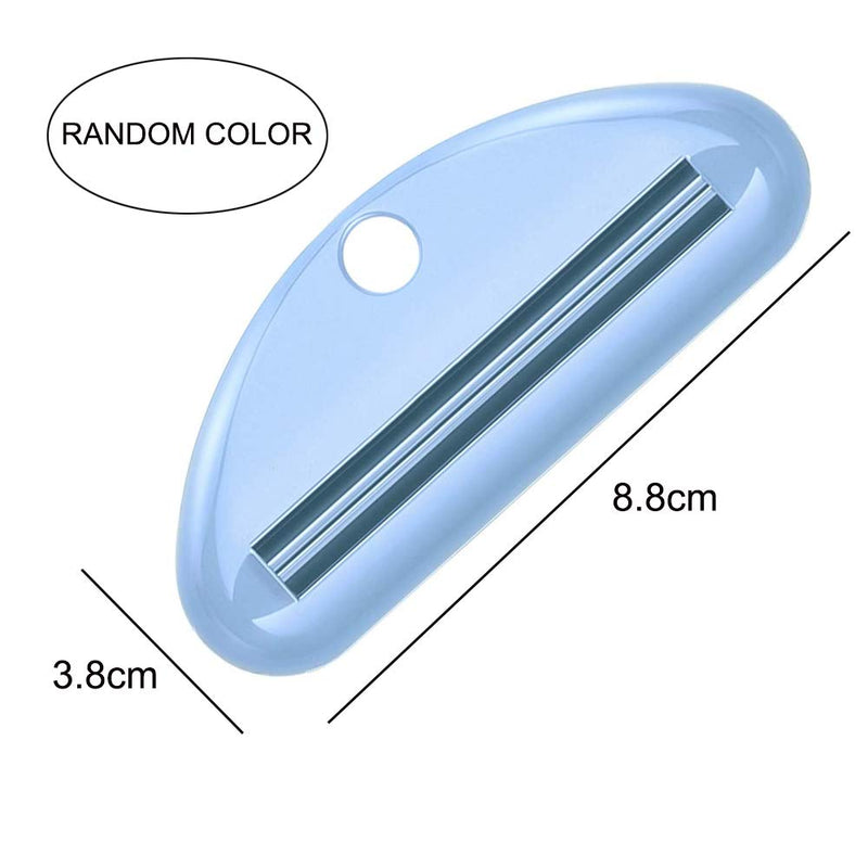 [Australia] - 8 Pcs Tube Toothpaste Squeezer Toothpaste Clips D Shape Cosmetic Cream Tube Squeezer Dispenser Clip for Bathroom (Random Colors) 