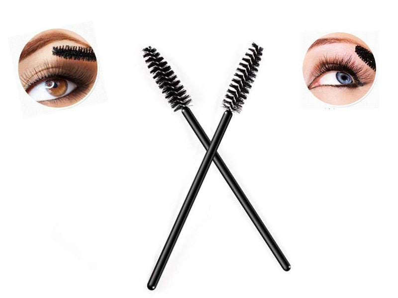 [Australia] - SINEN 50 PCS Disposable Eyelash Brush Mascara Brushes Makeup Brushes Kits for Eye Lashes Extension Eyebrow and Makeup (balck) 