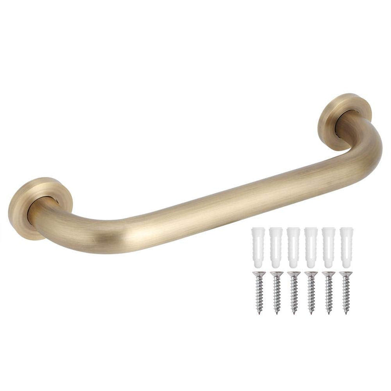 [Australia] - Boquite 16.5in Brass Shower Grab Bar, Bathtub Handrail Mounted Helping Handle Bars for Children Pregnants Elderly Use, Safety Hand Rail Support Bar 