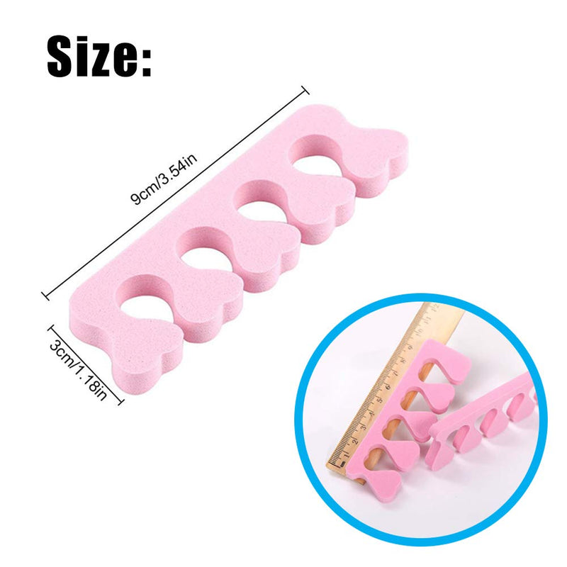 [Australia] - New8Beauty Toe Separators Toe Spacers (12 Pairs)- Apply Nail Polish During Pedicure Manicure - Stocking Stuffers for Ladies Women Teens Girls Kids - Nail Spa Party Supplies Multi-colored:Purple Pink Yellow Orange 