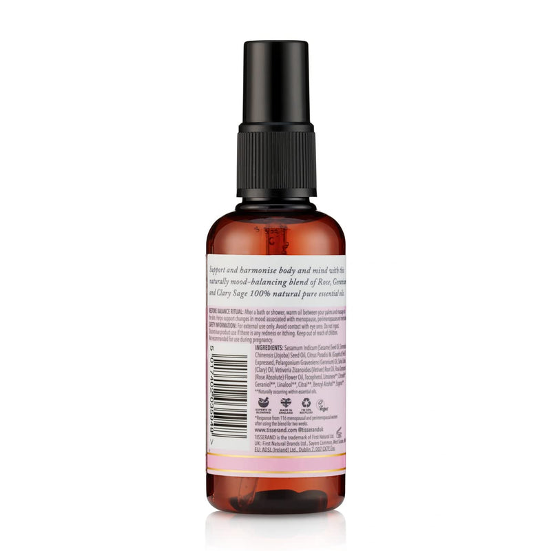 [Australia] - Tisserand Aromatherapy - Restore Balance Body Oil - Perimenopause, Menopause & Menstruation Support for Women - Rose, Clary Sage & Geranium - 100% Natural Essential Oils - 100ml 