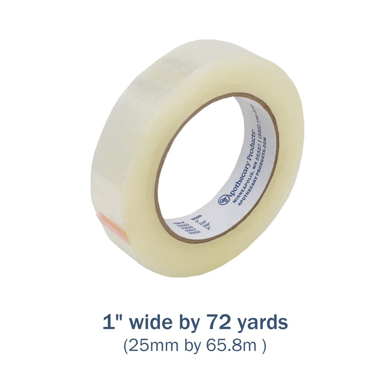 [Australia] - Apothecary Products Precision & Packaging Tape | For Labels on Dispenser Containers | 1 in Width | 72 Yards Length 