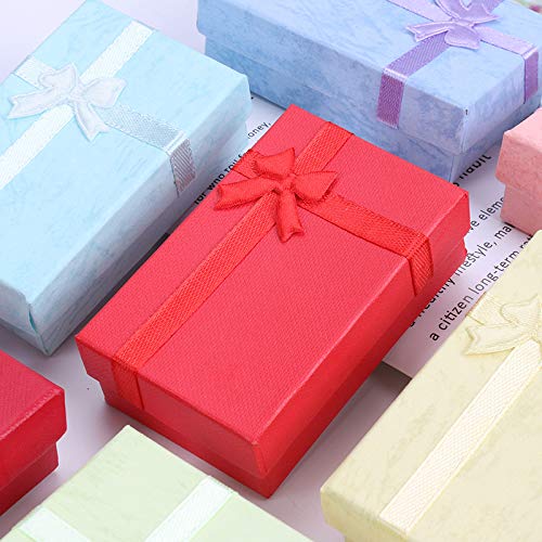 [Australia] - WICHBEEN 24pcs Assorted Jewelry Gifts Boxes for Rings,Pendants,Earring,Necklaces,Cardboard Boxes with Padding for Christmas,Birthday,Anniversaries,Valentine’s Day,Mother's Day and other festivals 24 