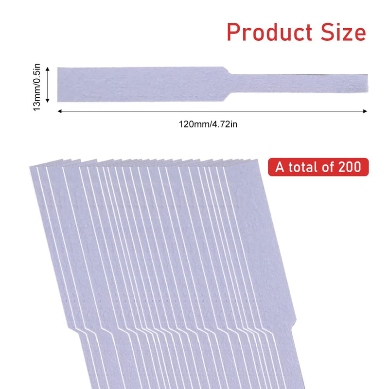 [Australia] - 200Pcs Perfume Paper Test Strips, Disposable White Fragrance Smelling Strips, Perfume Blotter Cards, Scent Tester Strips, Essential Oils Paper Test Strips for Aromatherapy (White) 