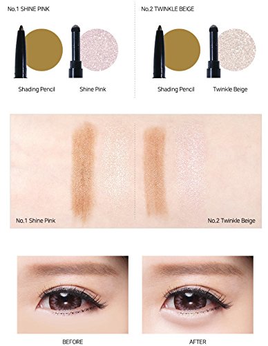 [Australia] - Under Eye Stick with Shadow Liner Pencil and Shimmer Eyeshadow for Brighter & Bigger Eyes in Twinkle Beige No.2 