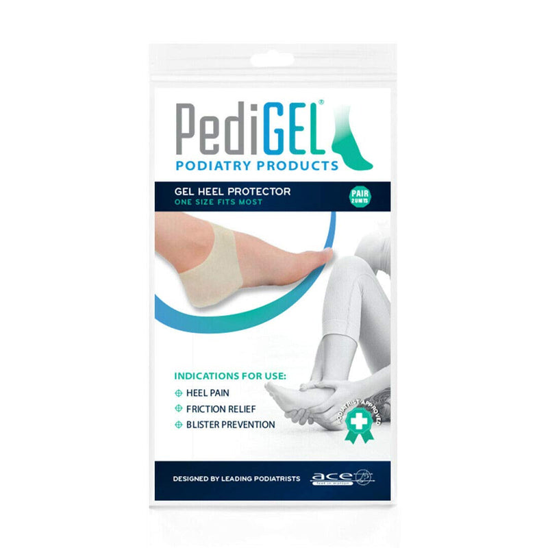 [Australia] - PediGel® - Medically Approved Polymer Gel Heel Socks/ Heel Sleeves for Cracked Heels, Reduce Pressure and Relieves Heel Pain - 2 Units 