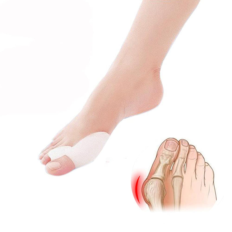 [Australia] - Dr.Pedi Bunion Corrector for Women Silicone Toe Separators for Overlapping Toes Women Correct Toes Straightener 1 Pair clear 