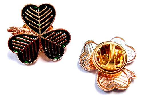 [Australia] - Connemara Set of 3 Irish Shamrock Lapel Pins 