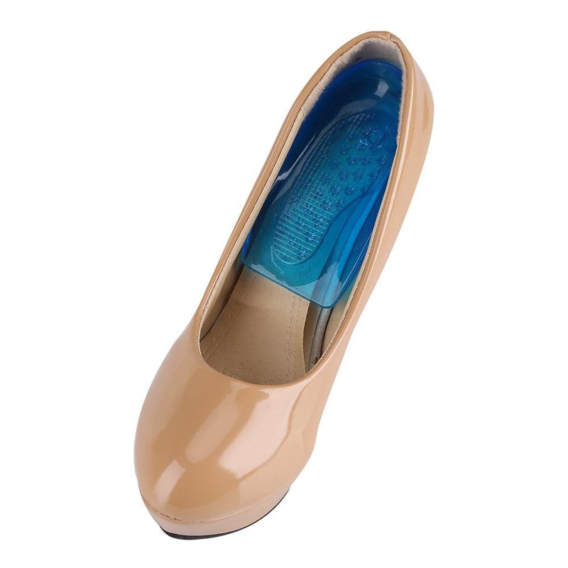 [Australia] - 1 Pair O/X Leg Correction Insoles Foot Alignment Silicone Gel Foot Orthotic Arch Support Shoes Insert Pads Heel Cup for Foot Correction L41-46 