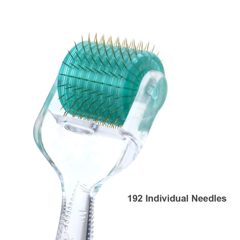[Australia] - Aufgeld AG192 Titanium Diamond Shaped Individual Microneedle Derma Roller Skin Care for Face Facial Wrinkles Hair Loss Regrowth Stretch Marks Micro Needles Microneedling Needling Kit with Case 0.25mm 