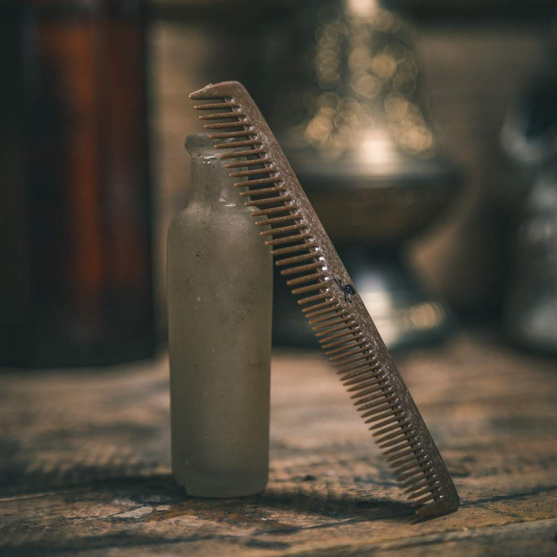 [Australia] - The Bluebeards Revenge, Liquid Wood Beard and Moustache Comb for Men, Plastic Free Fine and Medium Tooth Pocket Styling Comb Single 