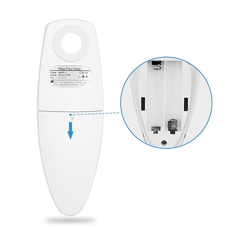 [Australia] - Digital Peak Flow Meter Spirometer Asthma for Adult Kids Portable PEF Forced Expiratory Volume FEV1 Home Medical 