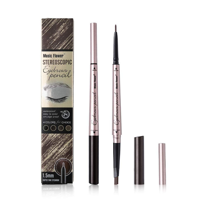 [Australia] - Vtrem Eyebrow Pencil Waterproof Double-headed Tatoo Eye Brow Pen Fine Carving Long Lasting Smudge-Proof for Natural Hair-Like Defined Stay All Day (2# Light Coffee) 