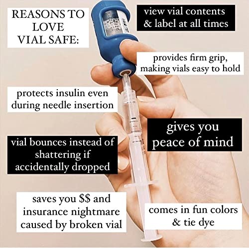 [Australia] - VIAL SAFE Insulin Bottle Protector Case/Sleeve for Diabetes, Never Risk Breaking Your Insulin Vial, Reusable, Durable, Flexible Silicone Protective Sleeve, 2-Pack (Short), Pink 2 Count (Pack of 1) 