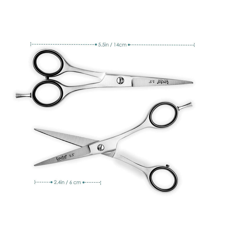 [Australia] - Tecto 5.5“ Professional Hair Cutting Scissors - Hair Shears- Barber Scissor- Premium Stainless Steel Sharp Hairdressing Scissors for Barber, Children, Men, and Women,Hair Shears for Home & Salon 