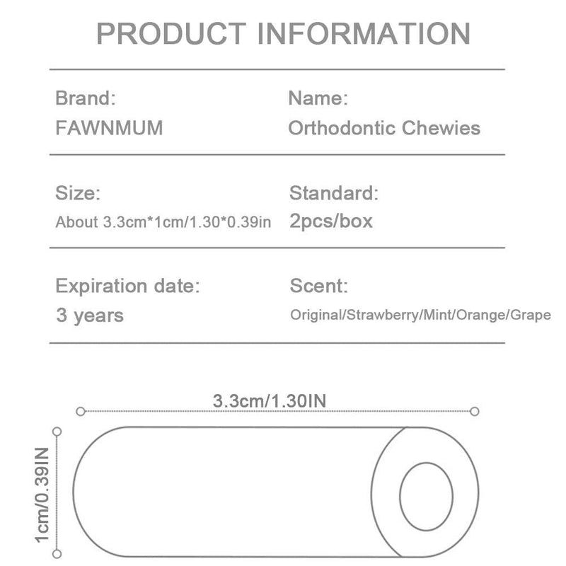 [Australia] - Silicone Orthodontic Chewies for Aligner Trays Chewies for Aligner Trays invisalign chewies for Oral Care Dental Mouth Health 2 Piece 