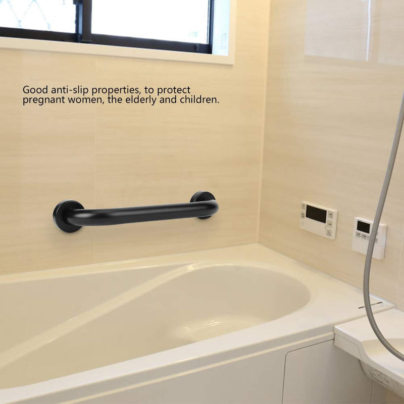 [Australia] - Bathroom Black Space Aluminum Bathtub Handrail Bathroom Handle Bar Anti-Skid Safety Grab Bar Bathroom Accessory 30cm 