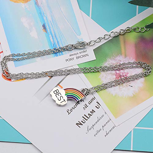 [Australia] - BFF Friendship Necklace for 2, Best Friend Necklaces BFF Graduation Birthday Gifts for 2 Matching Best Friends Forever Pendant Necklaces Set for Women Girls Teens 