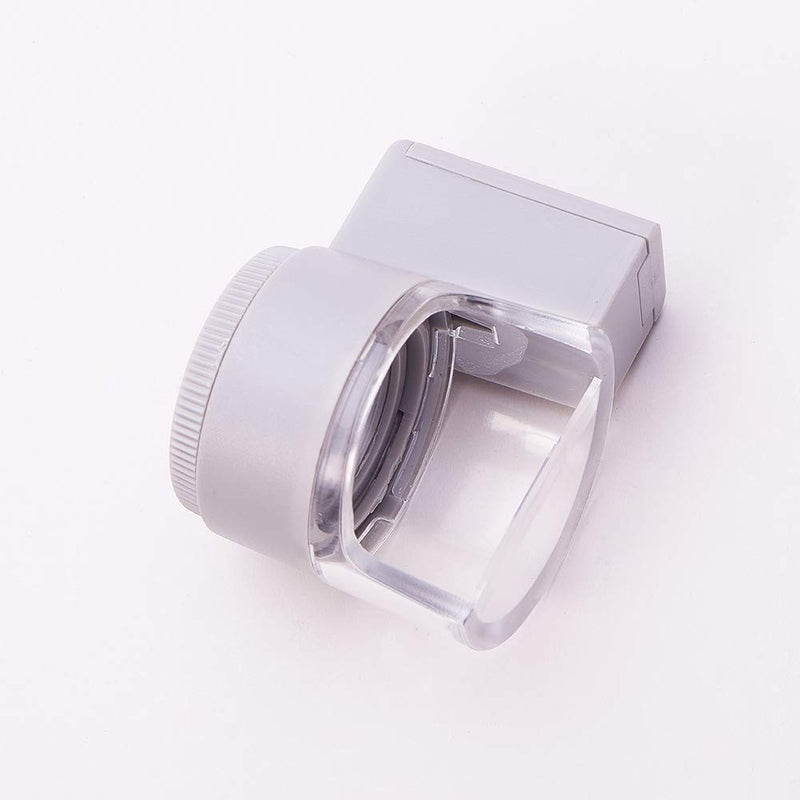 [Australia] - Othmro 1Pcs LED Magnifying Glass with Light, 23mm 8X Handheld Magnifying Glass Lens Magnifier White 