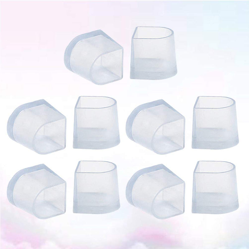 [Australia] - SUPVOX 5 Pair High Heel Protectors Clear Heel Stoppers Stiletto Protectors Replacement Tip Caps for Grass Wedding Women Shoes Size M 