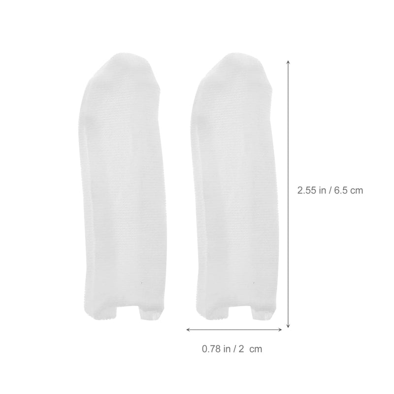 [Australia] - Uonlytech 150pcs Cotton Finger Sleeves Cots Protect Fingertips Hand Skin Cracking Moisture Disposable Finger Cover for Adults White 