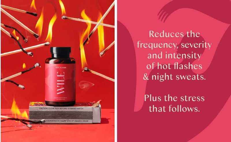 [Australia] - Wile Hot Flash Menopause Supplement for Women | Multi-Symptom Menopause Relief, Reduces Hot Flashes, Night Sweats & Perimenopause Symptoms | Side Effect Free & Non Habit Forming (30 Day Supply) 