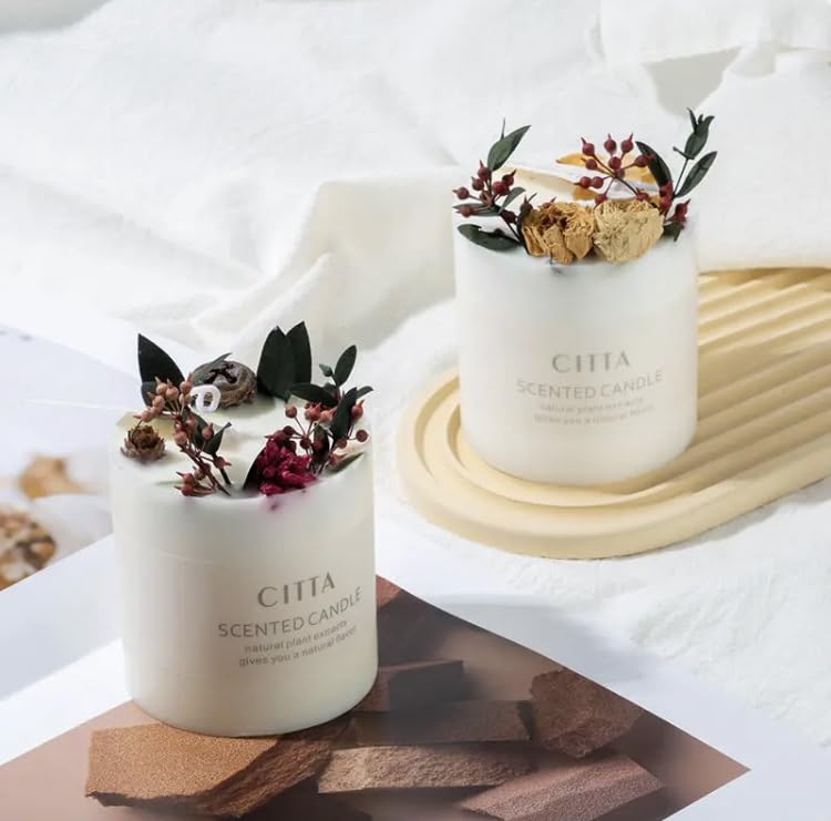 [Australia] - Scented Candles | Soy Wax Candles 300g |Long Burning Candle: Up to 45h |Candle Gifts for Women|Candle Gifts (Rose Peach) Rose Peach 